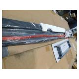 OVE Decors Tampa 69 in. to 71 5/16 in. W x 72 in. H Pivot Alcove Frameless Shower Door in Black