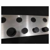 BWE 5-Jet Rainfall Shower Panel Tower System with Rainfall Waterfall Shower Head and Shower Wand in Black Nickel