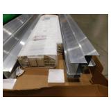 Barrette Outdoor Living Bryce and Washington Series 5 ft. W x 5 ft. H White Vinyl Drive Fence Gate Kit --with Alum post inserts and caps