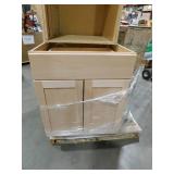 (3 )All Ready  Assembled Base Kitchen Cabinet and drawer unit in Unfinished with CLICKREADY Technology