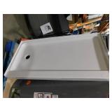 STERLING Ensemble 60 x 30 Alcove Shower Pan Base with Left Drain in White