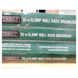 (4) Everbilt 36 in Adjustable Aluminum X-Clamp Wall Mount Storage Tool Organizer