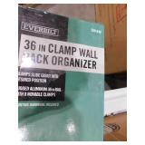 (4) Everbilt 36 in Adjustable Aluminum X-Clamp Wall Mount Storage Tool Organizer