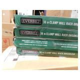 (4) Everbilt 36 in Adjustable Aluminum X-Clamp Wall Mount Storage Tool Organizer