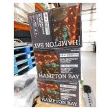 (3) Hampton Bay 24-Light 48 ft. Plug-in Indoor/Outdoor Edison Patio String Light with S14 Single Filament LED Bulbs