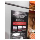 Delta Lyndall Mod 50-1/8 to 58-1/2 in. W x 71-1/2 in. H Soft-Close Frameless Sliding Shower Door, Nickel with Clear Glass