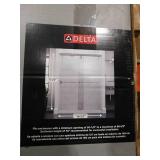 Delta Lyndall Mod 50-1/8 to 58-1/2 in. W x 71-1/2 in. H Soft-Close Frameless Sliding Shower Door, Nickel with Clear Glass