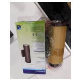 (2)  Westinghouse Mayslick 2-Light Oil Rubbed Bronze Outdoor Integrated Wall Lantern Sconce Cylinder