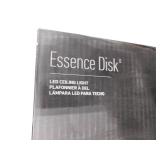 (2)  Artika Essence Disk 13 in. 1-Light Modern Chrome Integrated LED Flush Mount Ceiling Light Fixture for Kitchen or Bedroom