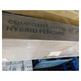 NewTechWood Ultra Easy Fencing 6 ft. H x 6 ft. W Brazilian Ipe Wood Plastic Composite Horizontal Fence Panel Section with Gray Frame