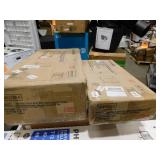 Landis 4-Drawer Ash Walnut and Gold Chest of Drawers (37.7 in. H x 30 in. W x 15.7 in. D)