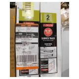 (2) Delta 48-60 in. W Traditional Semi-Frameless Sliding Shower Door Track Assembly Kit in Chrome (For 1/4 in. (6 mm) Glass)