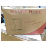 Golden Vantage 30 in. 217 CFM Convertible Wall Mount Range Hood with Tempered Glass and Carbon Filters in Black Painted Stainless Steel