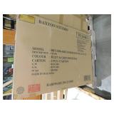 Theresa Greyish Beige and Walnut Brown Fabric Accent Chair (Set of 6)