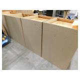 (8) Kitchen Cabinet Lot in Medium Oak