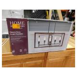 Home Decorators Collection Palermo Grove 5-Light Black with Walnut Accent Linear Coastal Chandelier for Kitchen Island and Dining Room with Bulbs