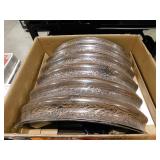 (3) VEIKOUS 8 ft. x 2 ft. x 1.4 ft. Wood Grain Galvanized Steel Oval Raised Garden Bed 9-in-1 Planter Box Outdoor, Carbonized