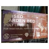 (4) Vigoro 4 sq. ft. X 2 sq. ft. Black Poly Resin EZ Set Stackable Garden Bed