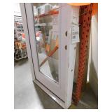 Masonite 36 in. x 80 in. Premium Full Lite Left Hand Inswing Primed Steel Prehung Front Exterior Door No Brickmold