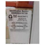Masonite 36 in. x 80 in. Premium Full Lite Left Hand Inswing Primed Steel Prehung Front Exterior Door No Brickmold