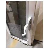 TAFCO WINDOWS 32 in. x 18 in. White Double-Pane Insulated Glass Hinged Vinyl Awning Window with Double Locks and Screen