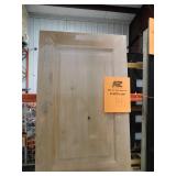 Krosswood Doors 28 in. x 80 in. Rustic Knotty Alder 2-Panel Square Top Solid Wood Stainable Interior Door Slab