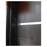 JELD-WEN 36 in. x 80 in. Left Hand 6-Panel Square Espresso Stain Fiberglass Prehung Front Door with Steel Inlay and Brickmould