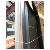 JELD-WEN 36 in. x 80 in. Left Hand 6-Panel Square Espresso Stain Fiberglass Prehung Front Door with Steel Inlay and Brickmould