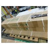 Yardistry Meridian 10 ft. x 12 ft. Premium Cedar Outdoor Patio Shade Gazebo with Architectural Posts and Brown Aluminum Roof