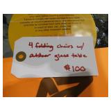 Outdoor Patio Set - Table & 4 Chairs