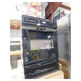 Summit Appliance 24 in. Single Gas Wall Oven in Black