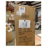 30 in. W x 18.1 in. D x 18.1 in. H Single Sink Bath Vanity in Black with White Ceramic Top and Drain Faucet Set