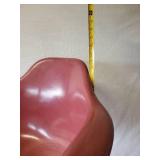 Set of 2 Vintage Krueger  Fiberglass Chairs in Good Condition seats will need to be attached to base