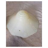 4 Vintage Gorgeous Lamp Shades No Chips or Cracks With Vintage Fruit Crate