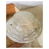 4 Vintage Gorgeous Lamp Shades No Chips or Cracks With Vintage Fruit Crate