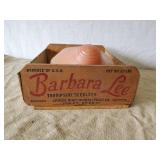 4 Vintage Gorgeous Lamp Shades No Chips or Cracks With Vintage Fruit Crate