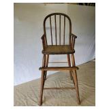 Vintage Wooden Highchair in solid good Condition