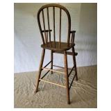 Vintage Wooden Highchair in solid good Condition