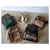 Lot of Carpenter Tool Bags of Various Styles
