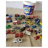 Bucket of Vintage Cars Hotwheels, Matchbox and more