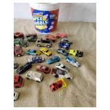 Bucket of Vintage Cars Hotwheels, Matchbox and more