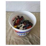 Bucket of Vintage Cars Hotwheels, Matchbox and more