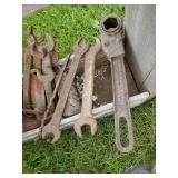 Lot of Vintage Tools Cans signs and more