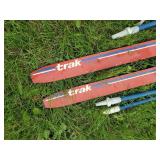 4 Pair Cross Country Snow Skis with Poles