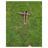Vintage Blacksmith Post Leg Vise