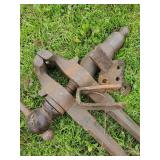 Vintage Blacksmith Post Leg Vise