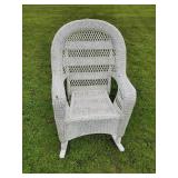 Indoor Outdoor Wicker Rocking Chair in Good Condition