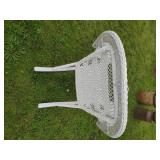 Indoor Outdoor Wicker Rocking Chair in Good Condition