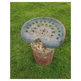 Vintage Milk can With Vintage Tractor seat