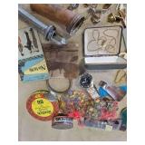 Misc Lot of vintage Smalls, Pins, Patches, Paddle Locks and so much more